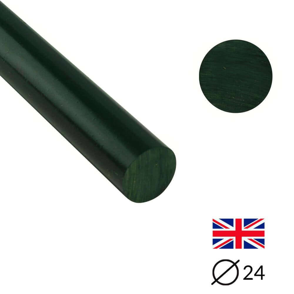 Handgussharz - Ø24 - 25 cm - Geschliffen - Racing Green - Pfeifenecke