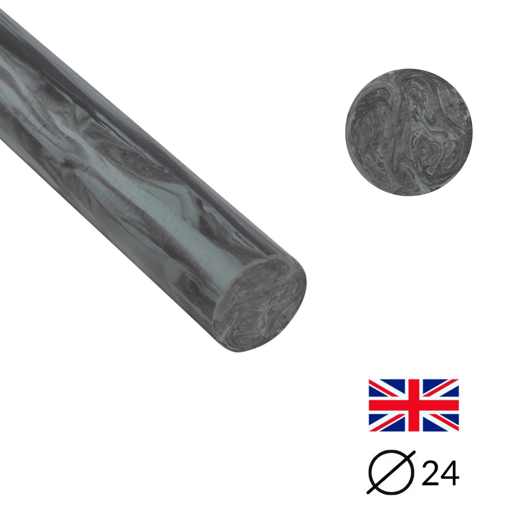 Handgussharz - Ø24 - 25 cm - Geschliffen - Slate Cumberland - Pfeifenecke