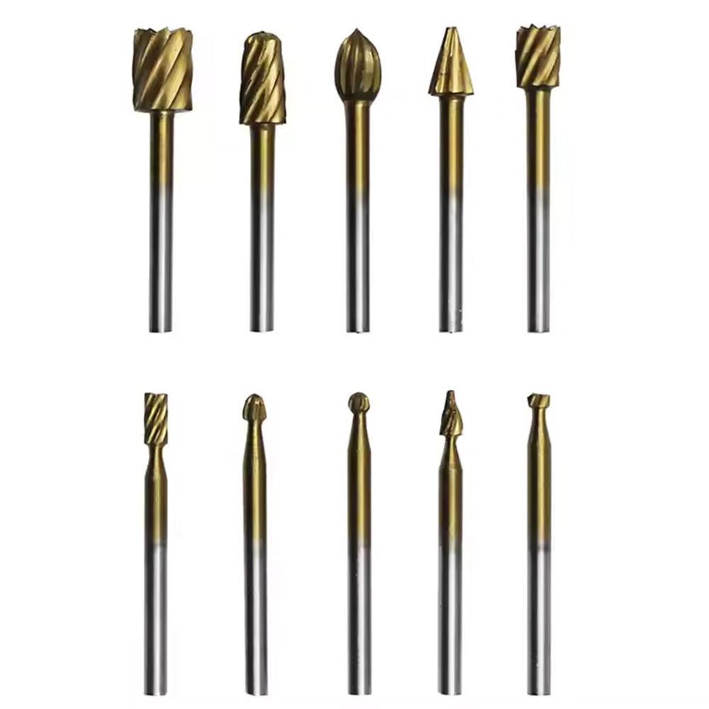HSS‑Titan‑Fräser‑Set für Holz 10-teilig - Pfeifenecke