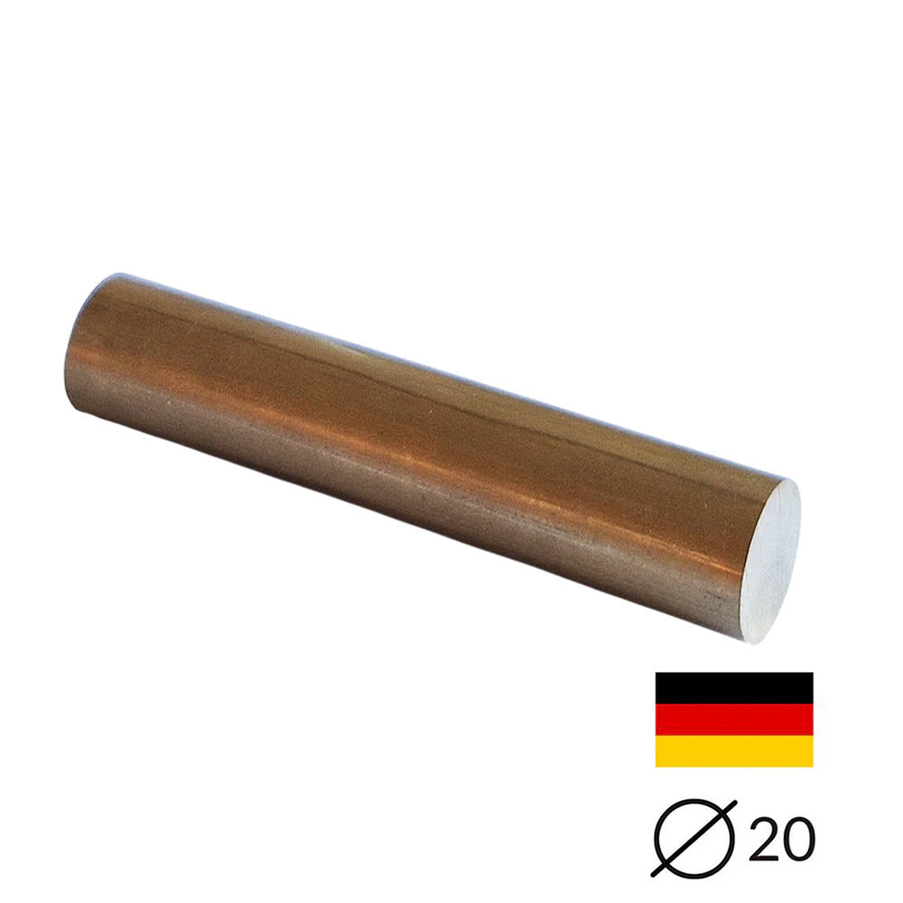 Messing - Rundstab - Ø20 - 10 cm - Pfeifenecke