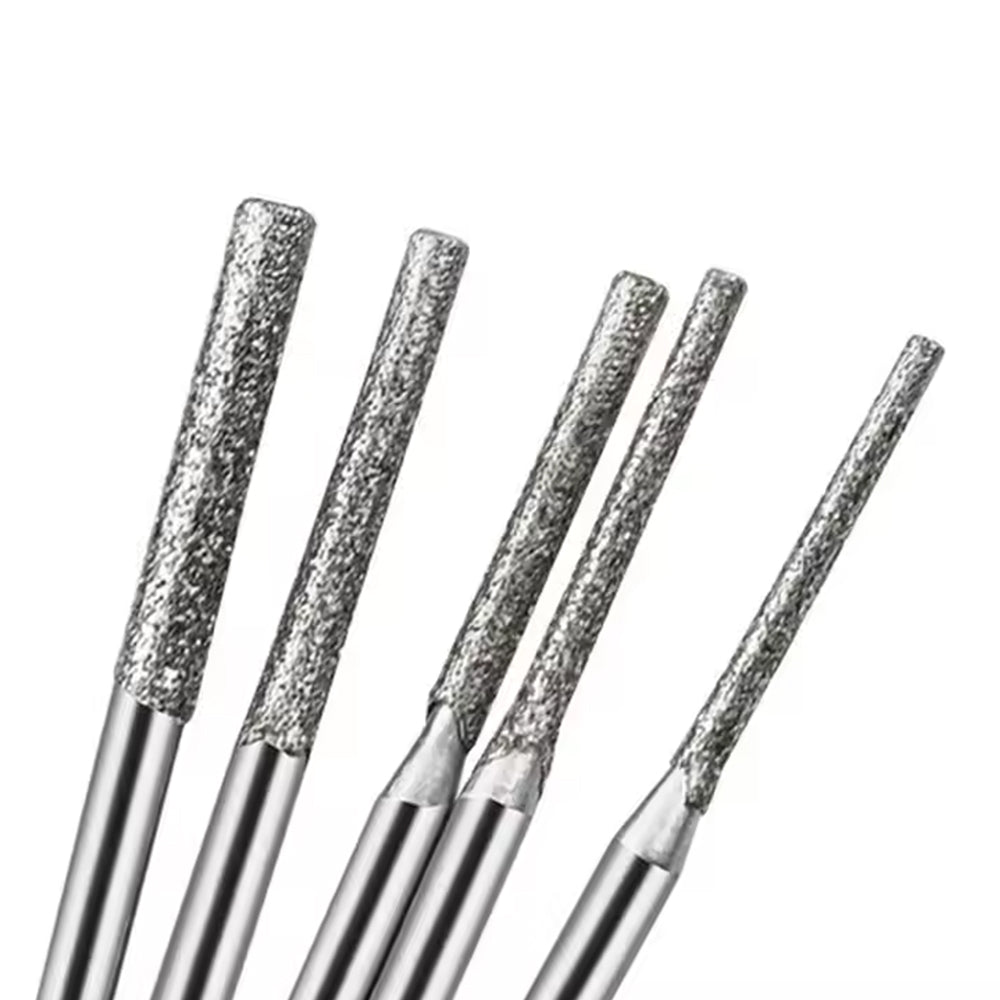 Mini-Feilen - Diamantbeschichtete Gravur‑Punch‑Needles - 6 Größen - Pfeifenecke