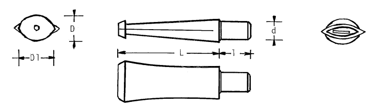 Mundstück Rohling - Ø11.5/15 - L44 - Ebonit - PFEIFENECKE