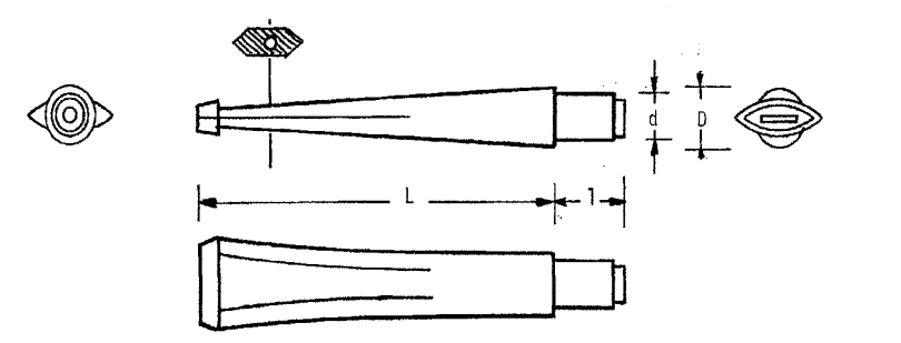 Mundstück Rohling - Ø11 - L76 - Ebonit - PFEIFENECKE