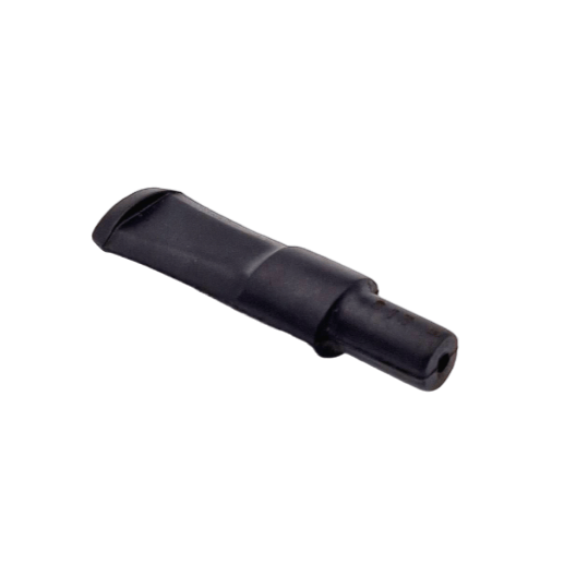 Mundstück Rohling - Ø12/16,5 - L46.5 - Ebonit - Pfeifenecke