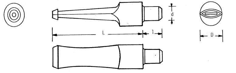 Mundstück Rohling - Ø14.5 - L59.5 - Ebonit - PFEIFENECKE
