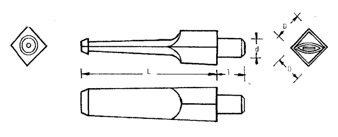 Mundstück Rohling - Ø14 - L71 - Ebonit - PFEIFENECKE