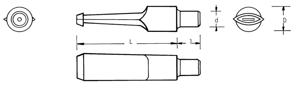 Mundstück Rohling - Ø15 - L76 - Ebonit - Pfeifenecke