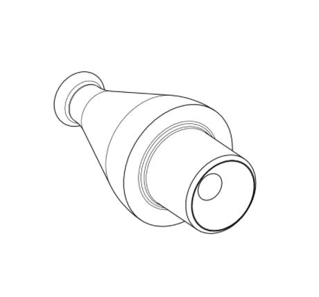 Mundstück Rohling - Ø16 - L22 - Acryl - Mit Zapfen - Horn C4 - Pfeifenecke