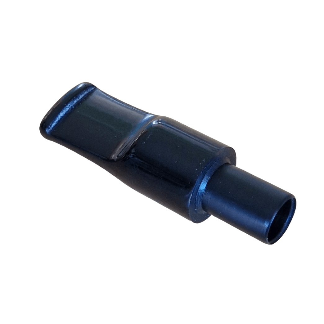 Mundstück Rohling - Ø16 - L40 - Acryl - Mit 10.5 mm Zapfen - Schwarz - Pfeifenecke