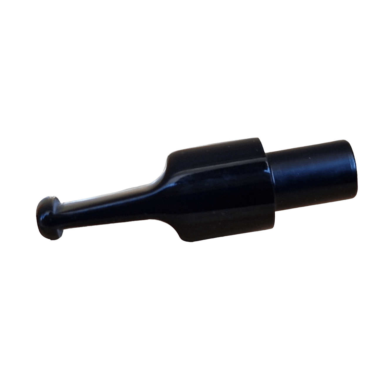 Mundstück Rohling - Ø16 - L40 - Acryl - Mit 10.5 mm Zapfen - Schwarz - Pfeifenecke