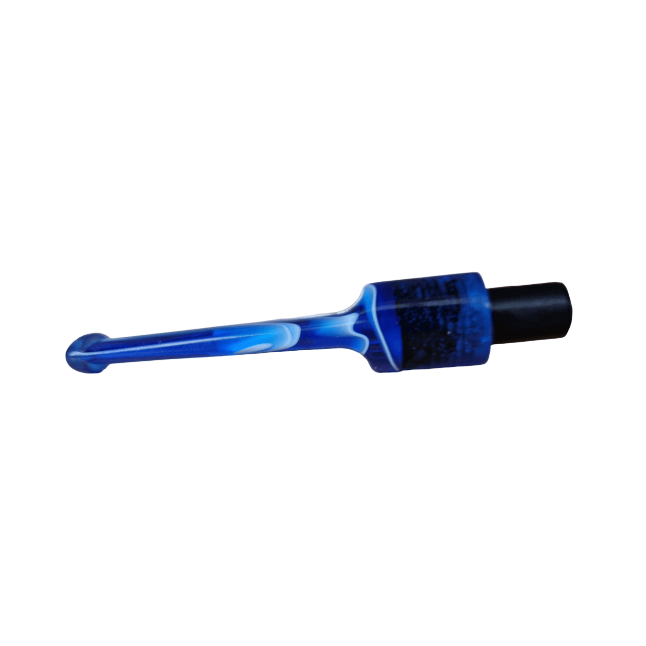 Mundstück Rohling - Ø16 - L75 - Acryl - Mit 10.5 mm Zapfen - M-Blau - Pfeifenecke