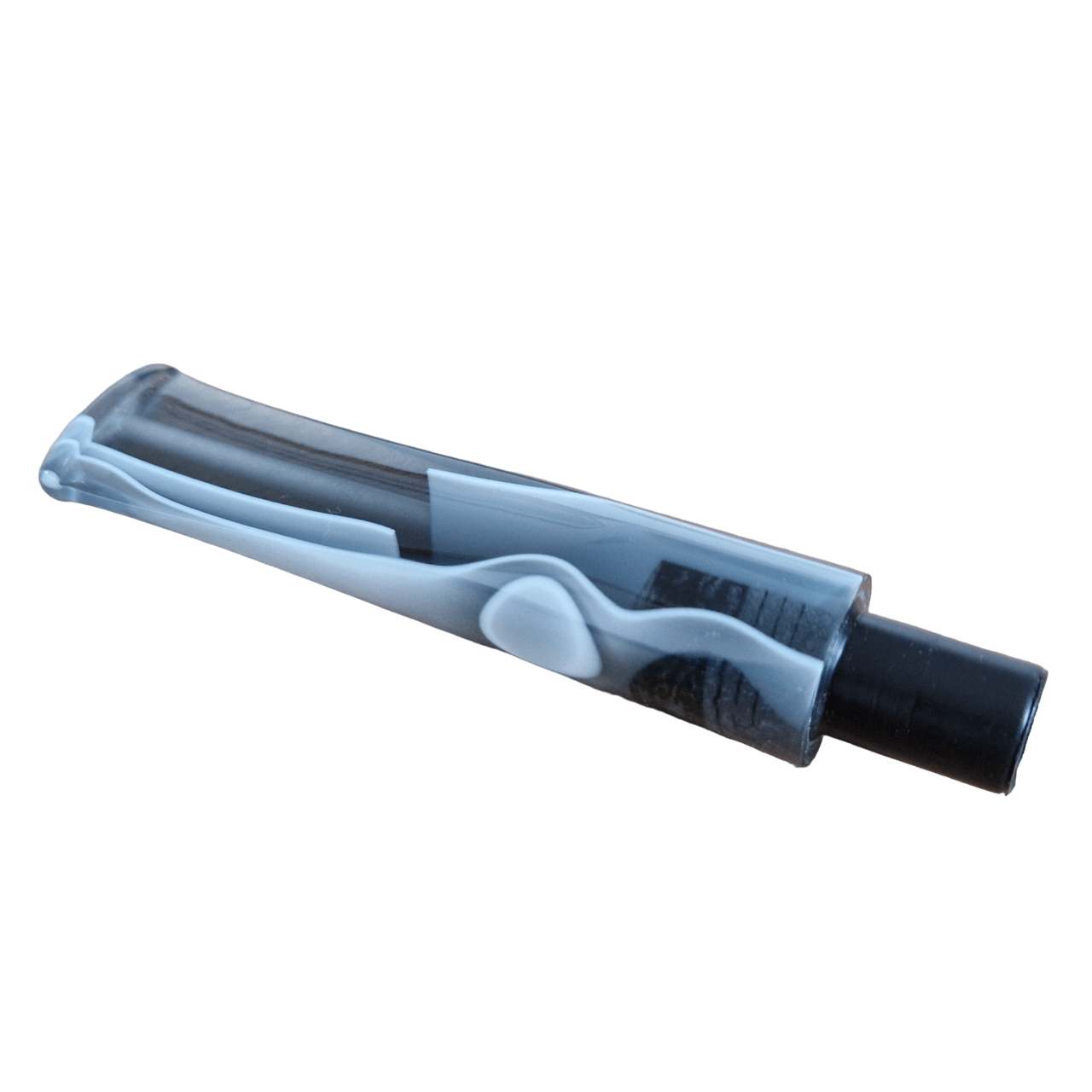 Mundstück Rohling - Ø16 - L75 - Acryl - Mit 10.5 mm Zapfen - M-Gris - Pfeifenecke