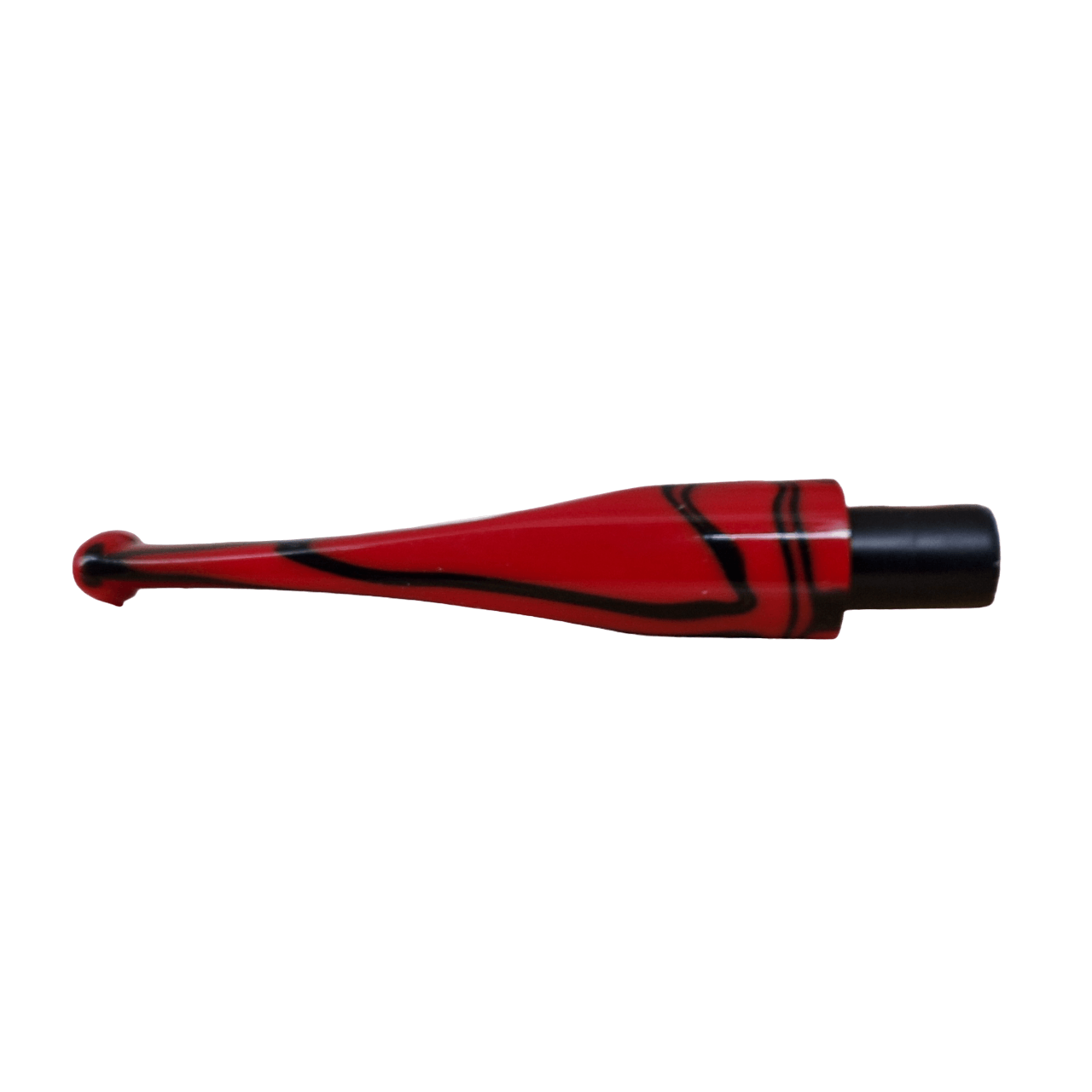 Mundstück Rohling - Ø16 - L75 - Acryl - Mit 10.5 mm Zapfen - M-Rouge - Pfeifenecke