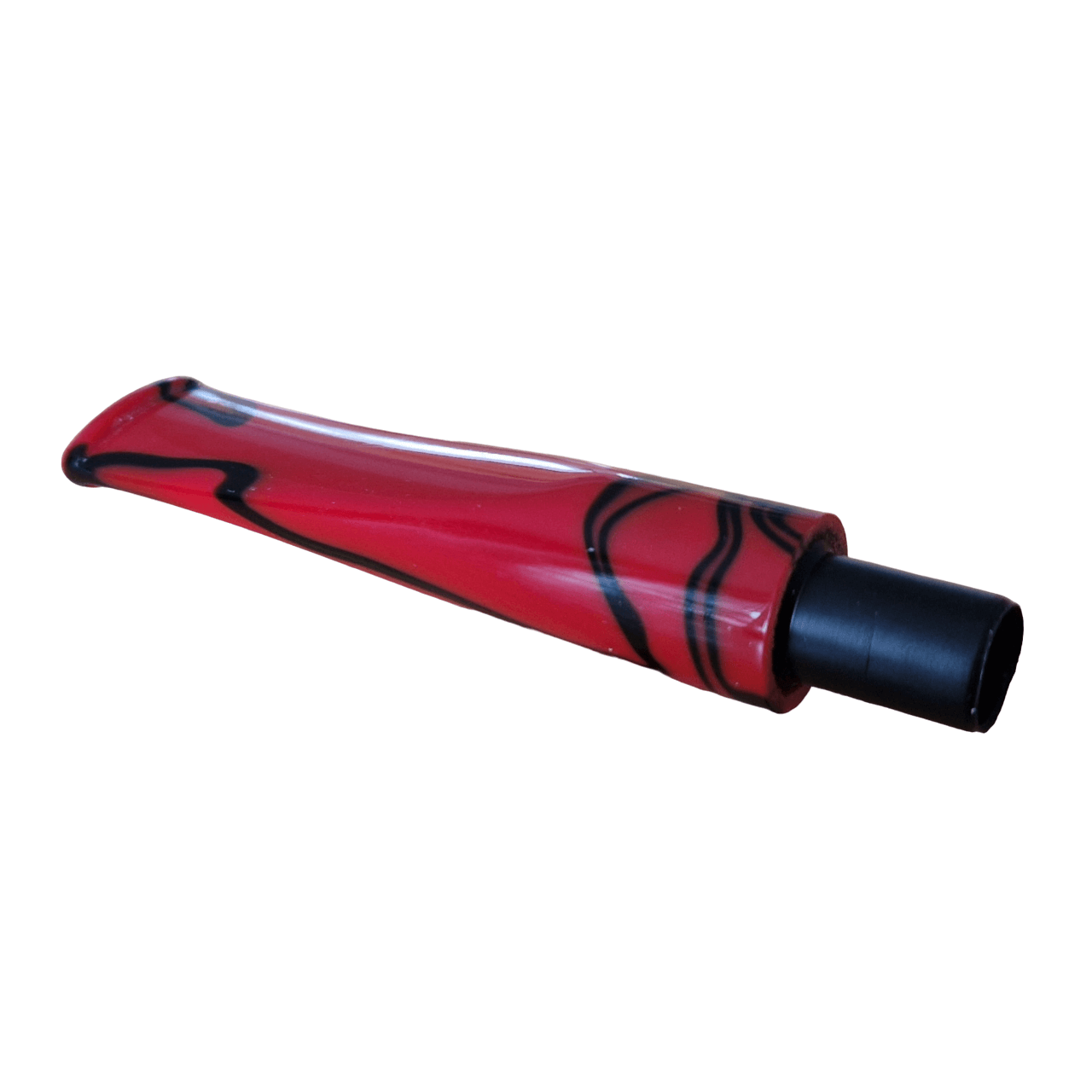 Mundstück Rohling - Ø16 - L75 - Acryl - Mit 10.5 mm Zapfen - M-Rouge - Pfeifenecke