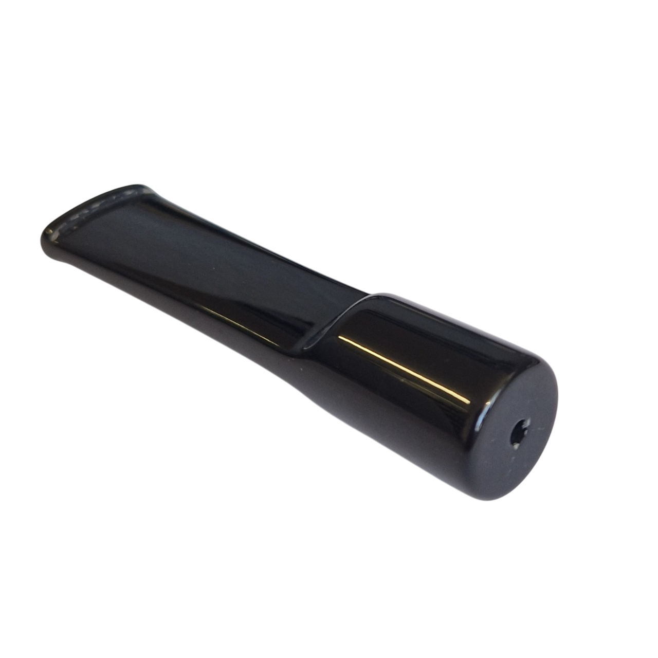 Mundstück Rohling - Ø16 - L75 - Acryl - Schwarz - Pfeifenecke