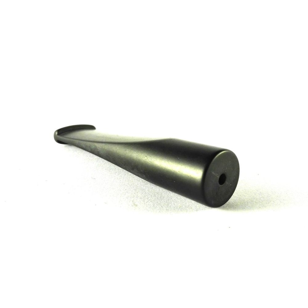 Mundstück Rohling - Ø16 - L75 - Acryl - Schwarz - Pfeifenecke