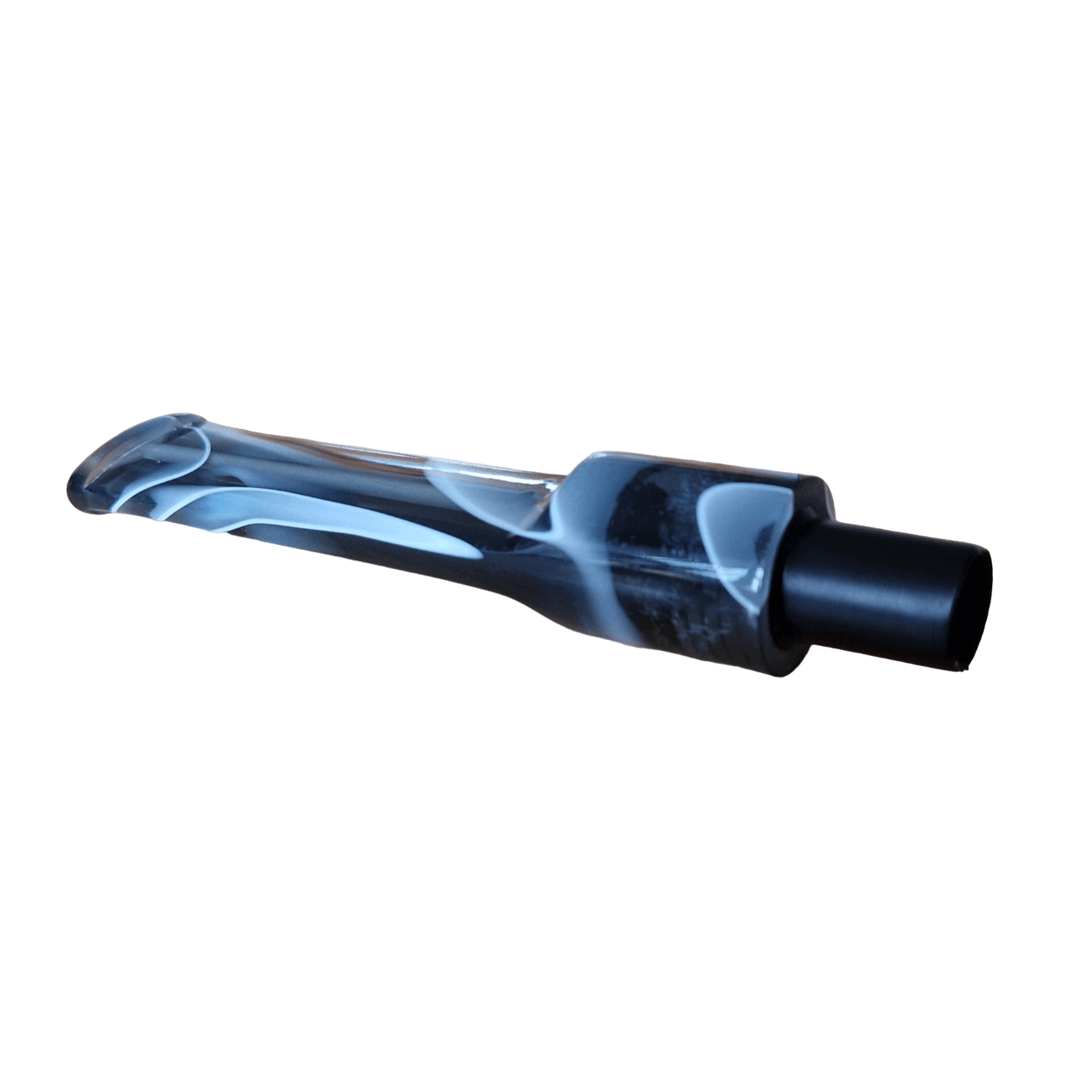 Mundstück Rohling - Ø17 - L75 - Acryl - Mit 10.5 mm Zapfen - M-Gris - Pfeifenecke