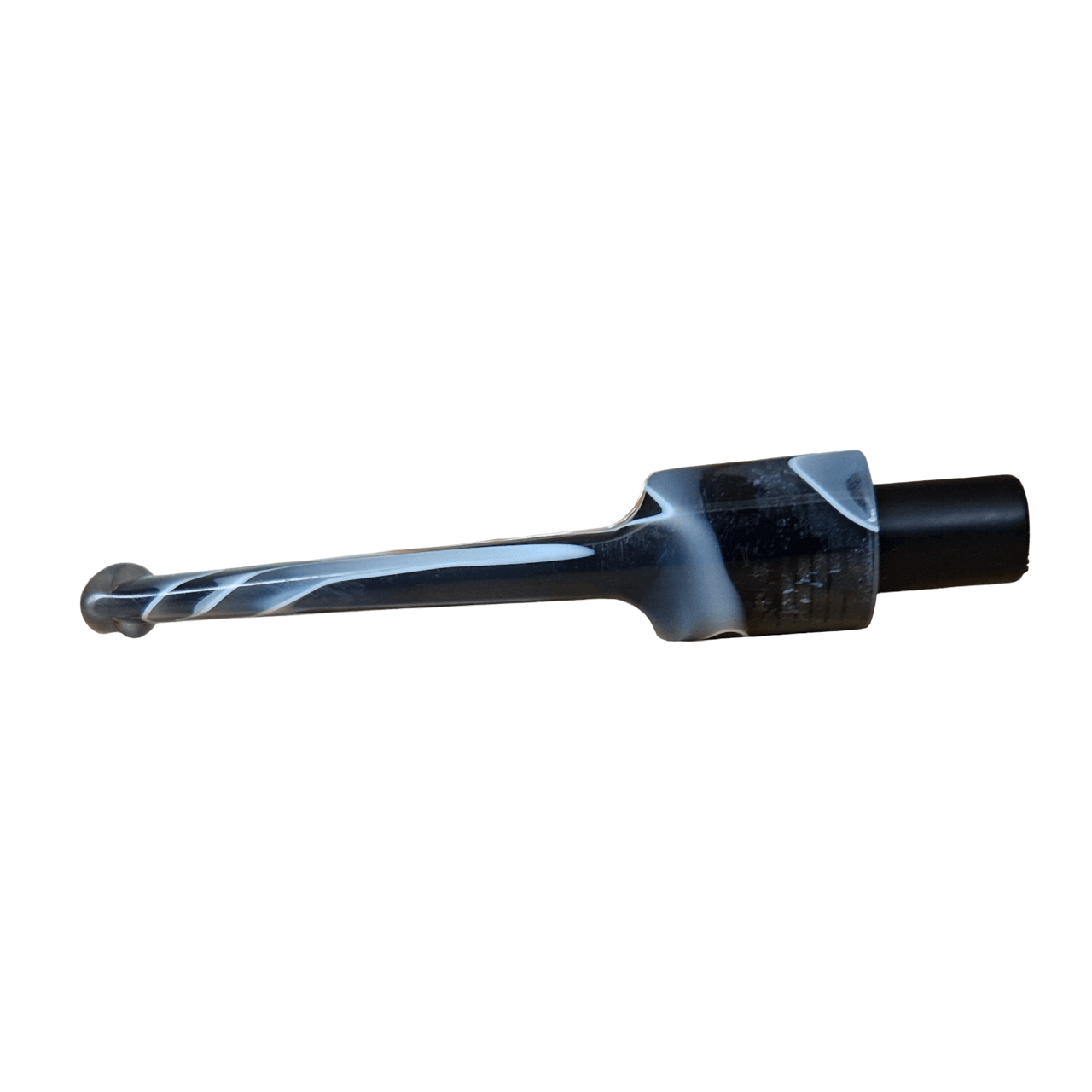 Mundstück Rohling - Ø17 - L75 - Acryl - Mit 10.5 mm Zapfen - M-Gris - Pfeifenecke