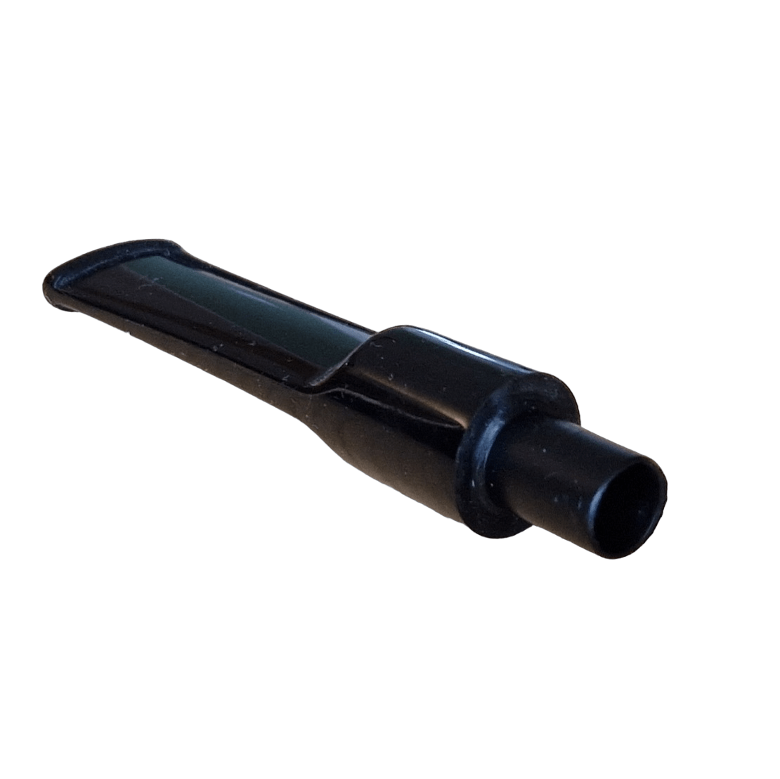 Mundstück Rohling - Ø17 - L75 - Acryl - Mit 10.5 mm Zapfen - Schwarz - Pfeifenecke