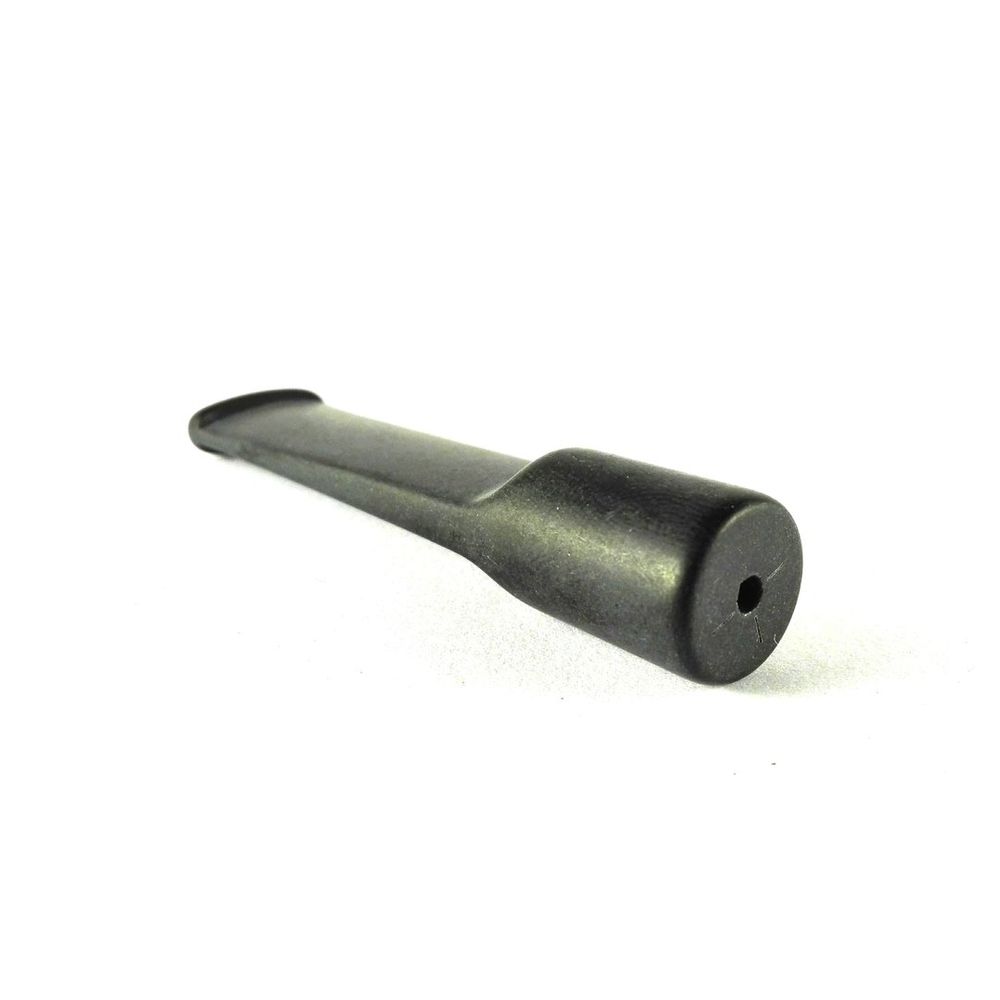 Mundstück Rohling - Ø17 - L75 - Acryl - Schwarz - Pfeifenecke