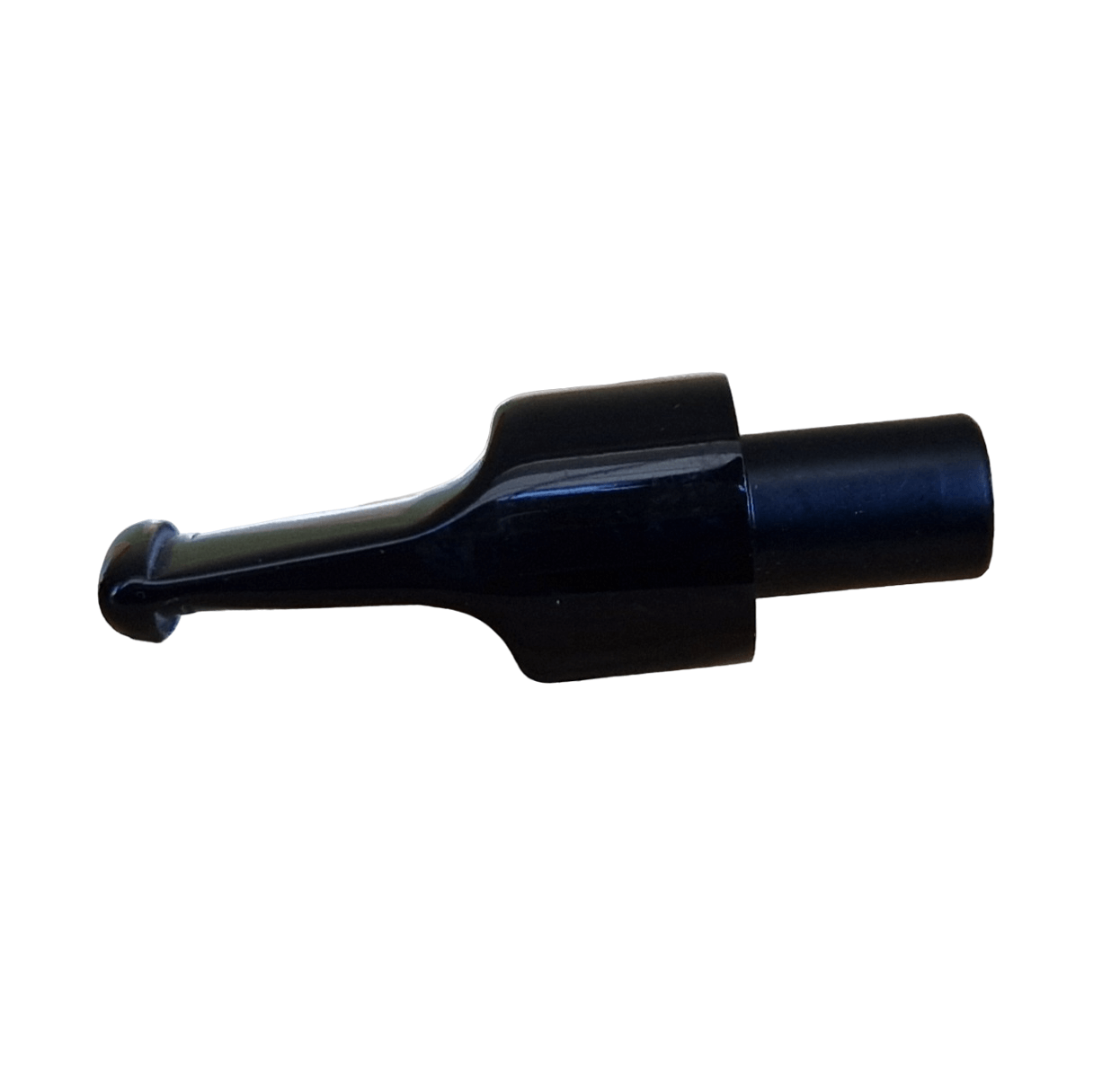 Mundstück Rohling Ø18 L40 Acryl Mit 10.5 mm Zapfen Schwarz Pfeifenecke