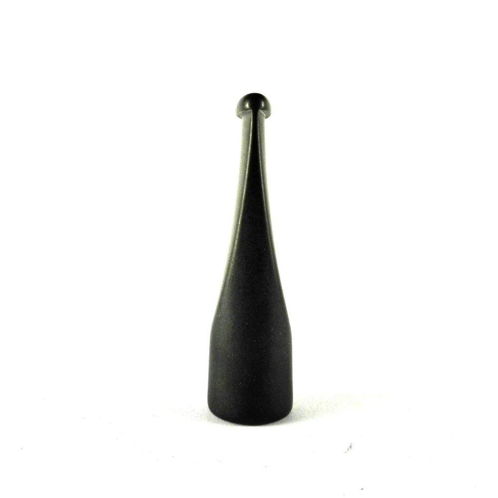 Mundstück Rohling Ø18 L65 Acryl Mit 10.5 mm Zapfen Schwarz Pfeifenecke