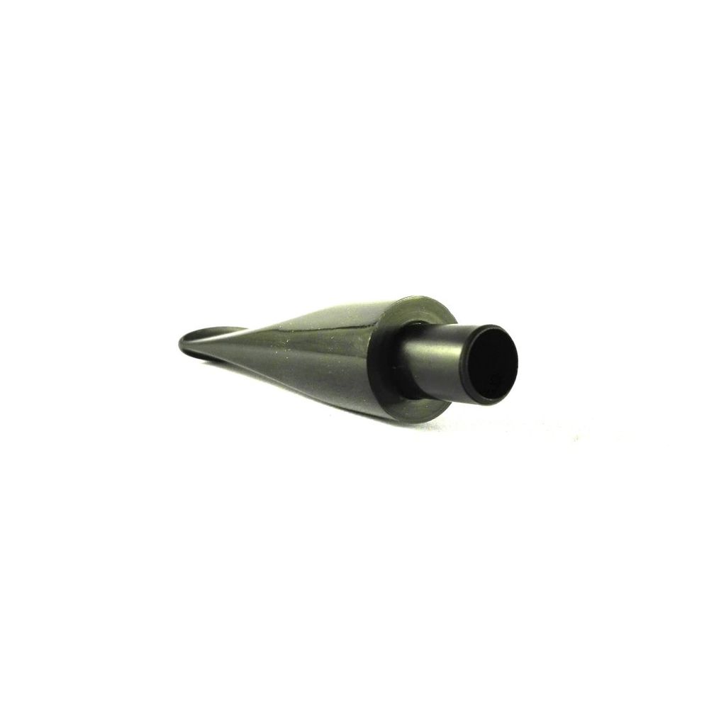 Mundstück Rohling Ø18 L65 Acryl Mit 10.5 mm Zapfen Schwarz Pfeifenecke