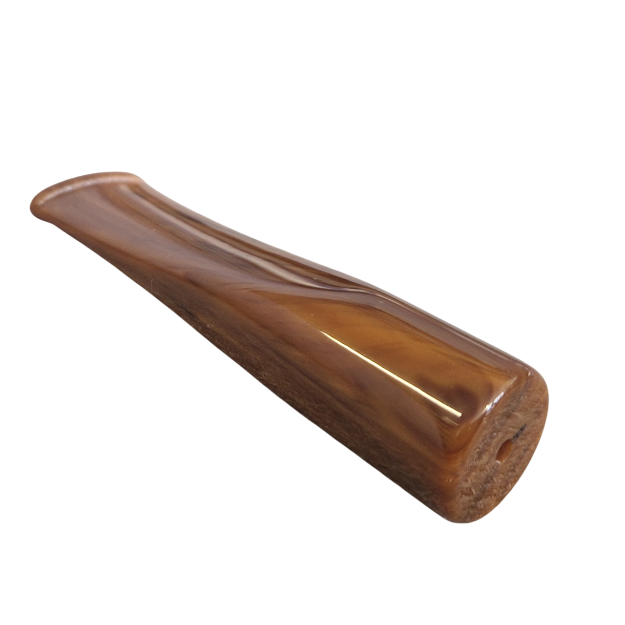 Mundstück Rohling - Ø18 - L75 - Acryl - Cumberland Orange - Pfeifenecke