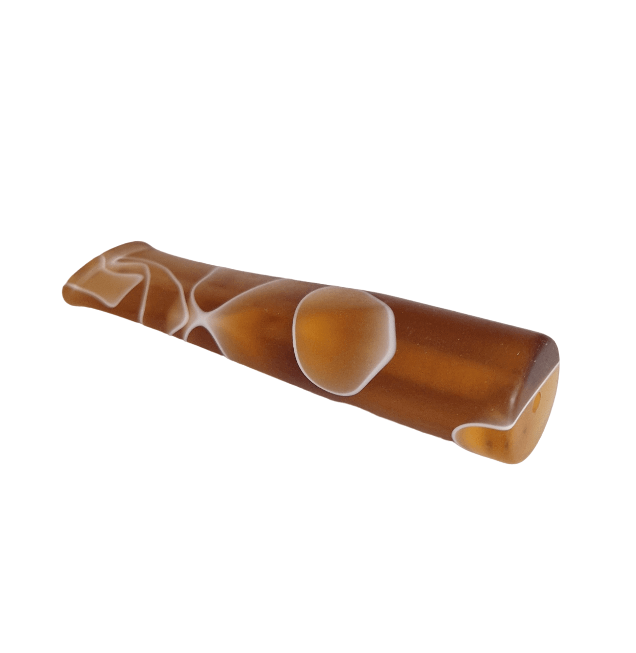 Mundstück Rohling - Ø18 - L75 - Acryl - M-Orange - Pfeifenecke