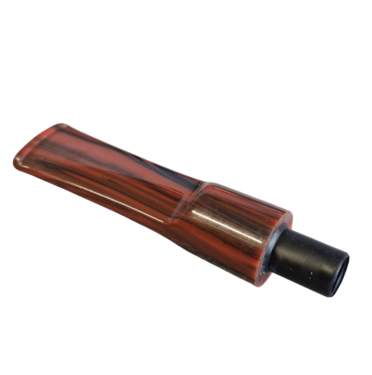 Mundstück Rohling - Ø18 - L75 - Acryl - Mit 10.5 mm Zapfen - Cumberland - Pfeifenecke