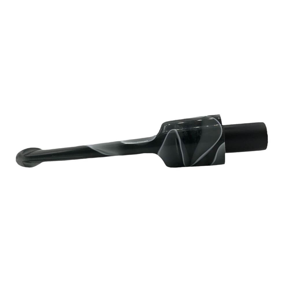 Mundstück Rohling - Ø18 - L75 - Acryl - Mit 10.5 mm Zapfen - M-Gris - Pfeifenecke