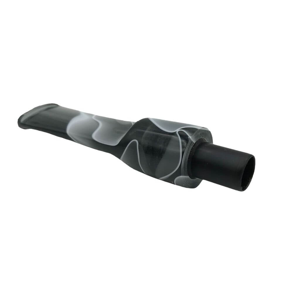 Mundstück Rohling - Ø18 - L75 - Acryl - Mit 10.5 mm Zapfen - M-Gris - Pfeifenecke
