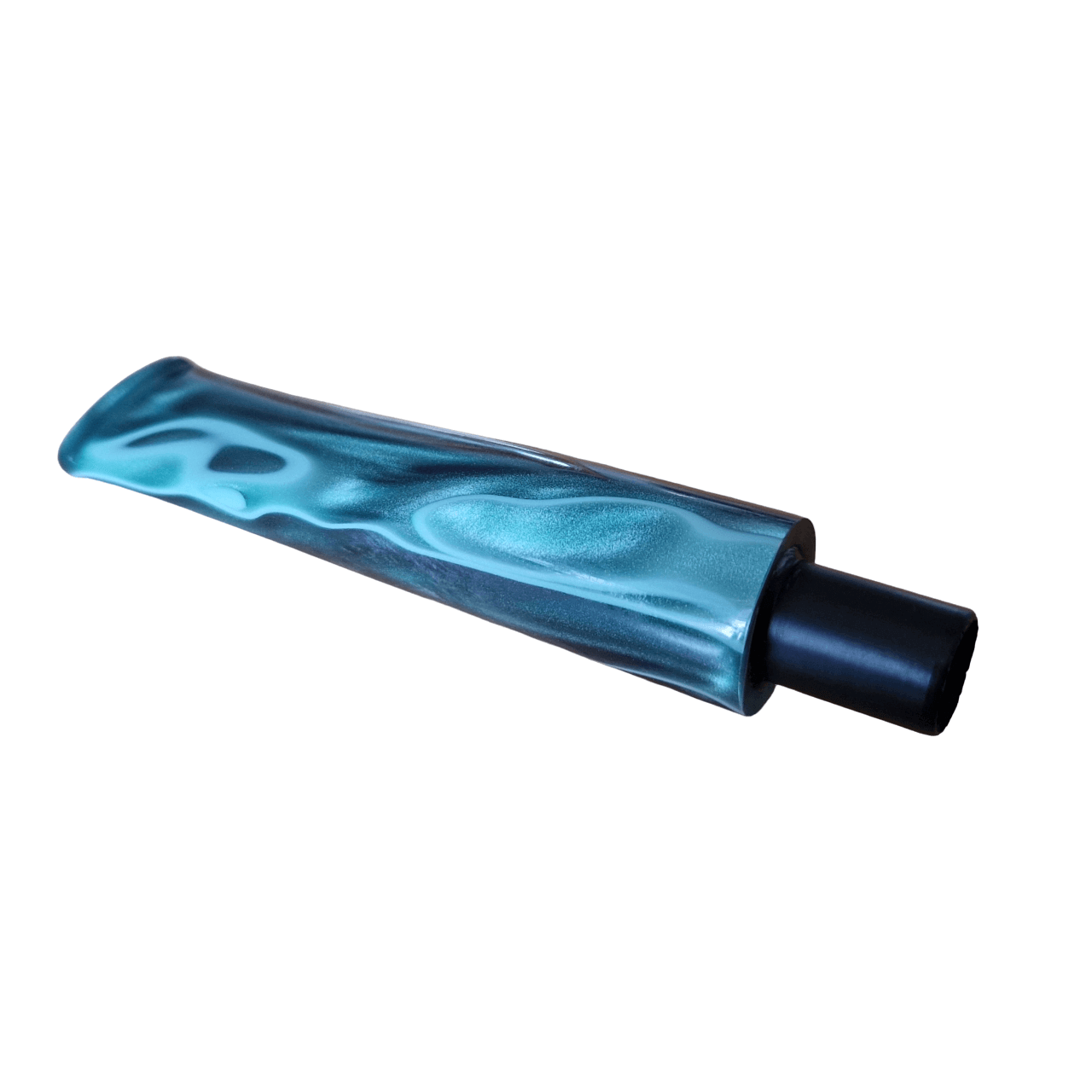 Mundstück Rohling - Ø18 - L75 - Acryl - Mit 10.5 mm Zapfen - M-Grün - Pfeifenecke