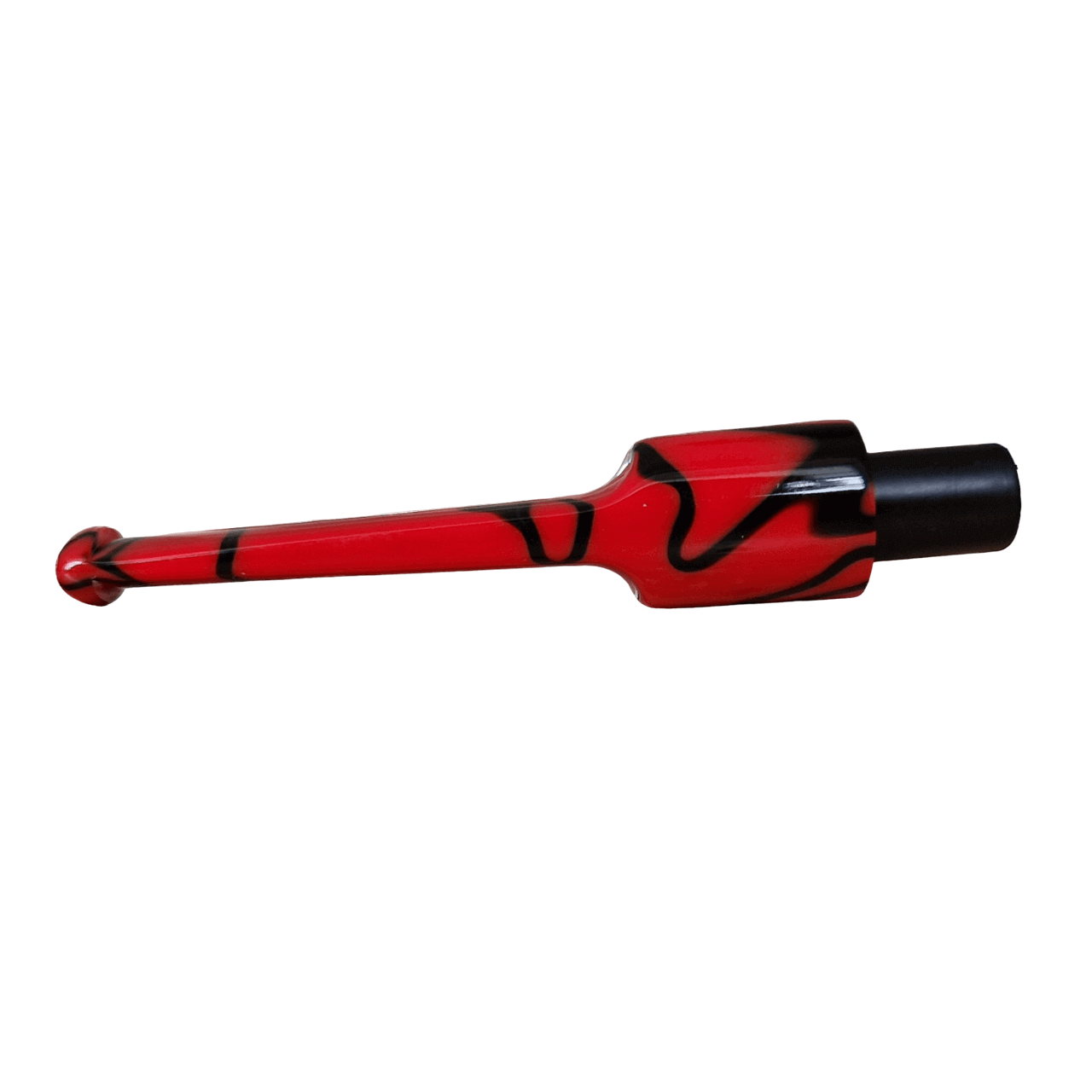 Mundstück Rohling - Ø18 - L75 - Acryl - Mit 10.5 mm Zapfen - M-Rouge - Pfeifenecke