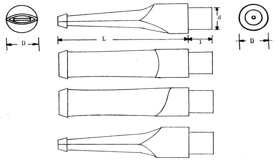 Mundstück Rohling - Ø18 - L79 - Ebonit - Pfeifenecke