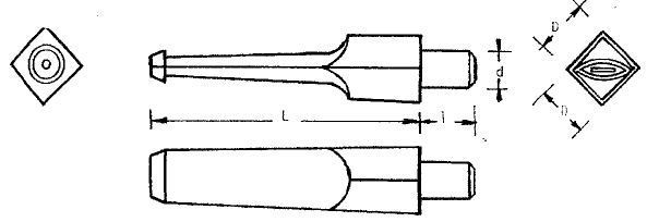 Mundstück Rohling - Ø18 - L81.5 - Ebonit - Pfeifenecke