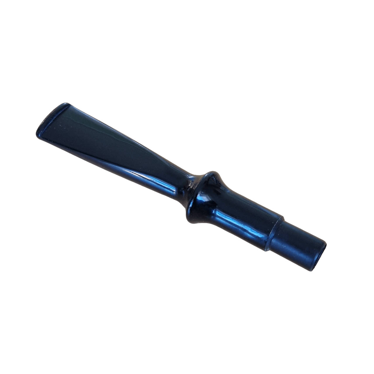 Mundstück Rohling - Ø18 - L95 - Acryl - Mit 10.5 mm Zapfen - Schwarz - Pfeifenecke