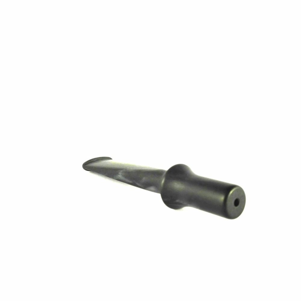 Mundstück Rohling - Ø18 - Ø12 - L95 - Acryl - Dunkelgrau - Pfeifenecke