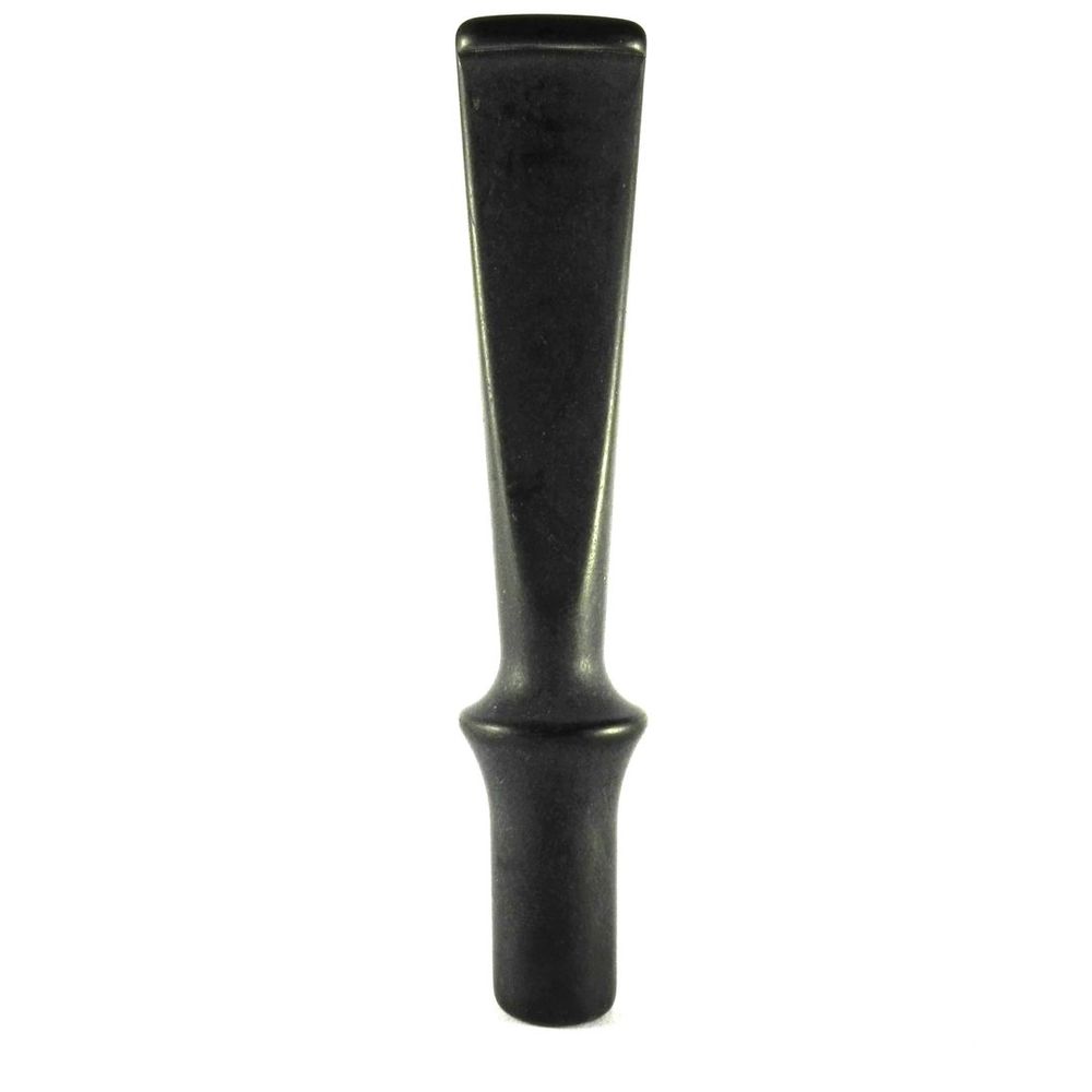 Mundstück Rohling - Ø18 - Ø12 - L95 - Acryl - Schwarz - Pfeifenecke