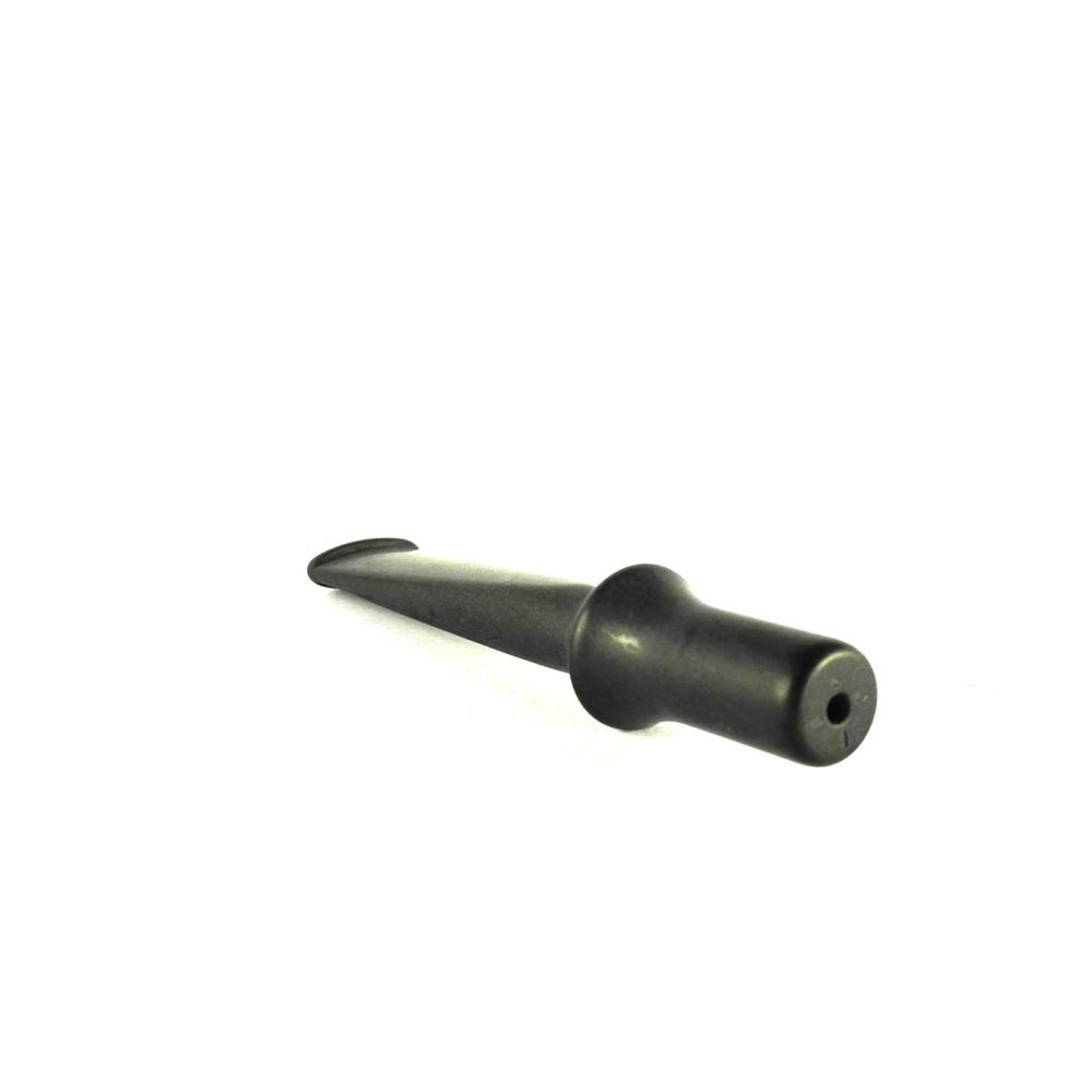 Mundstück Rohling - Ø18 - Ø12 - L95 - Acryl - Schwarz - Pfeifenecke