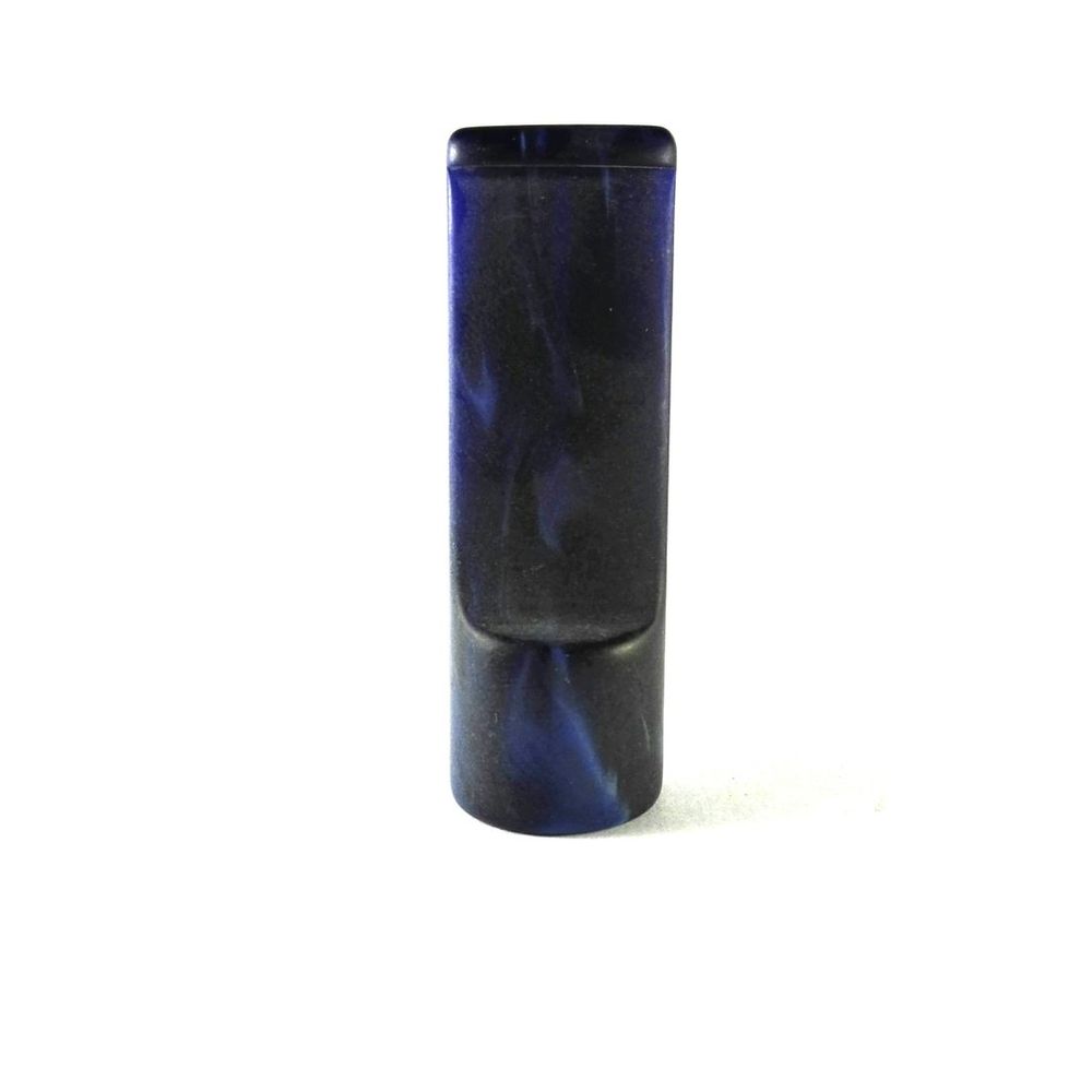 Mundstück Rohling - Ø20 - L60 - Acryl - Blau - Pfeifenecke