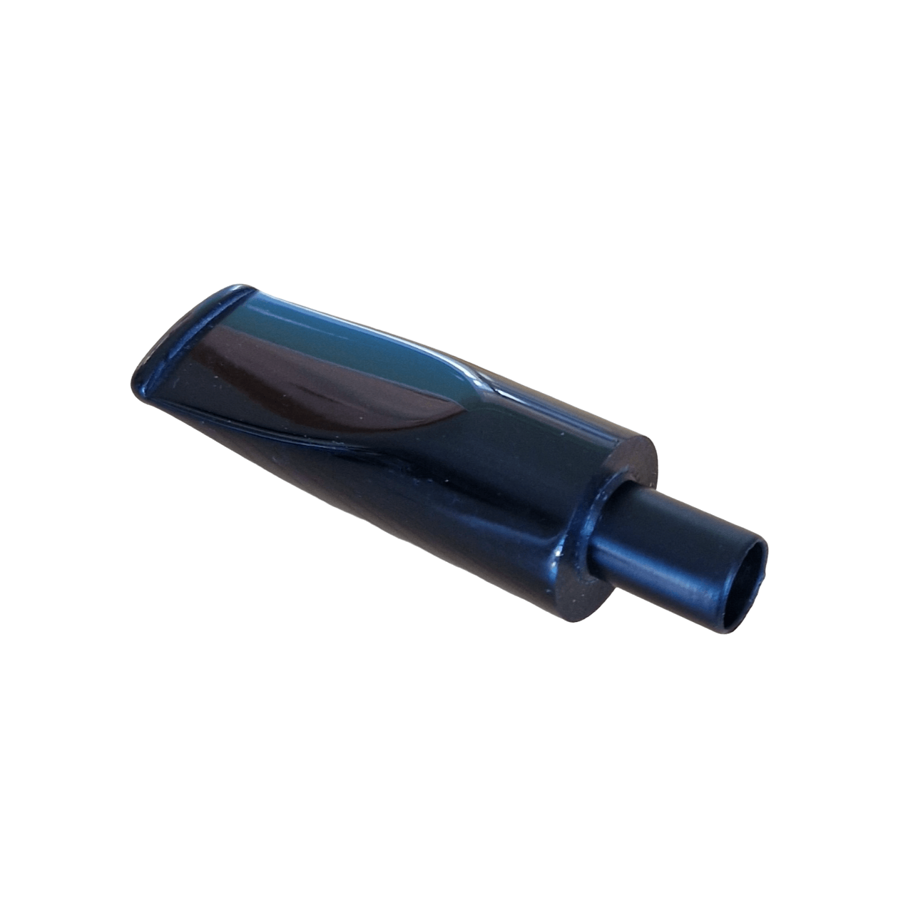 Mundstück Rohling - Ø20 - L60 - Acryl - Mit 10.5 mm Zapfen - Schwarz - Pfeifenecke