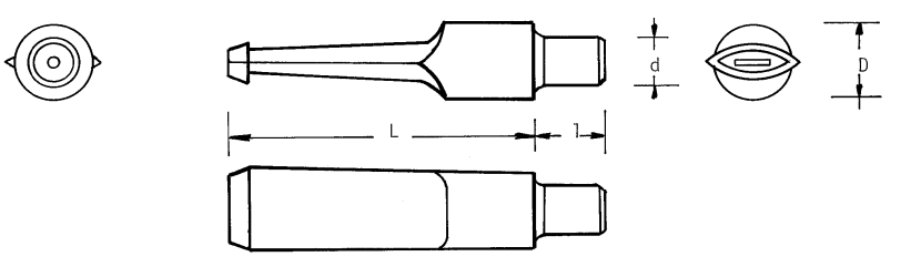 Mundstück Rohling - Ø22.5 - L86 - Ebonit - Pfeifenecke