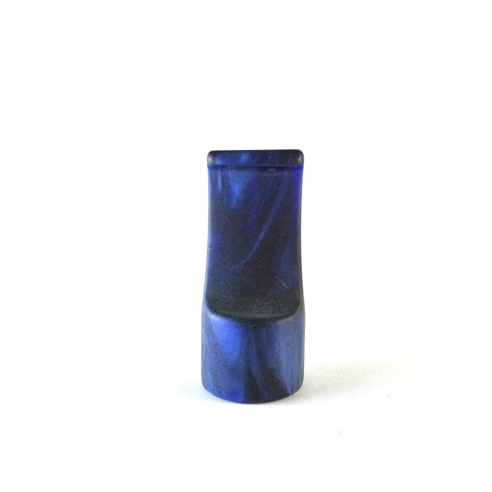 Mundstück Rohling - Ø22 - L50 - Acryl - Blau - Pfeifenecke