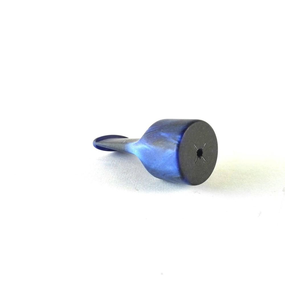 Mundstück Rohling - Ø22 - L50 - Acryl - Blau - Pfeifenecke