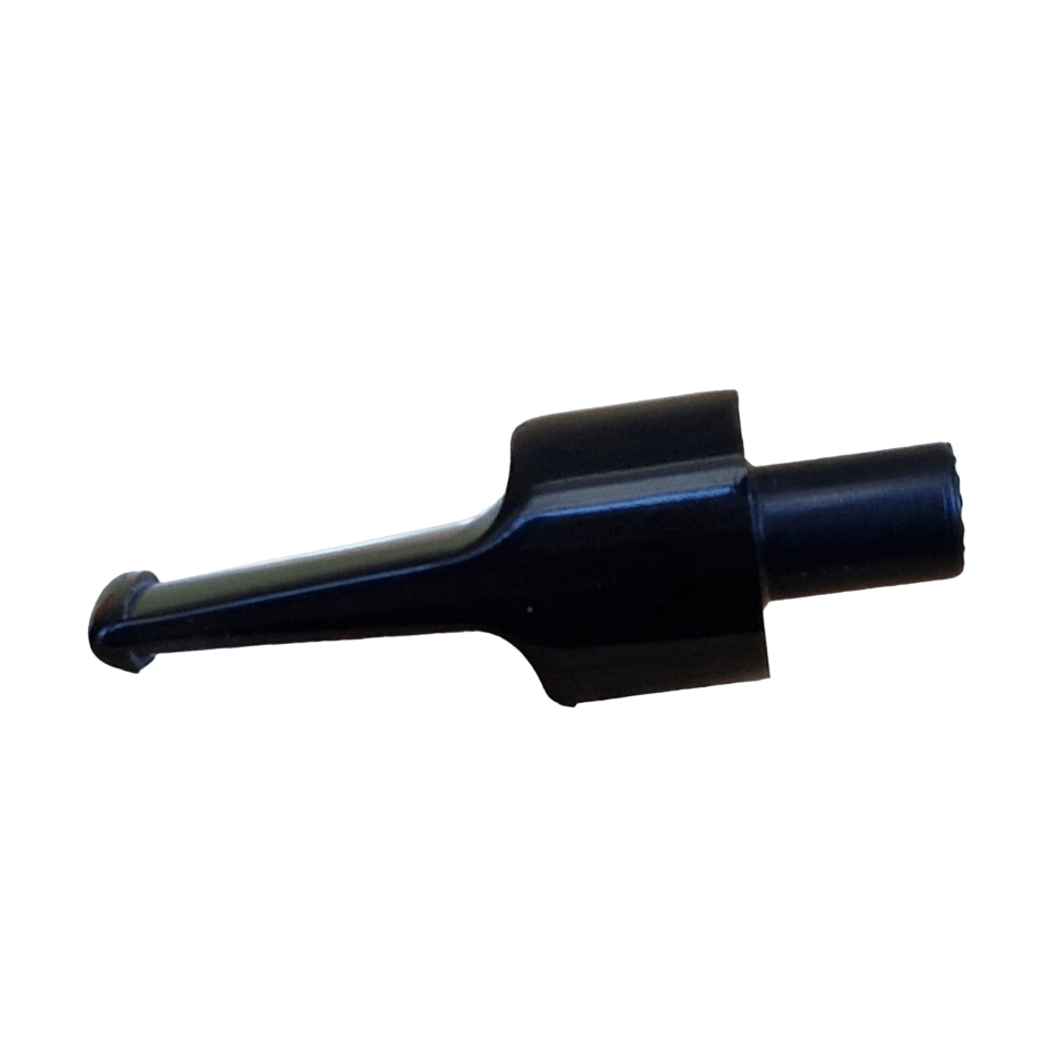 Mundstück Rohling - Ø22 - L50 - Acryl - Mit 10.5 mm Zapfen - Schwarz - Pfeifenecke