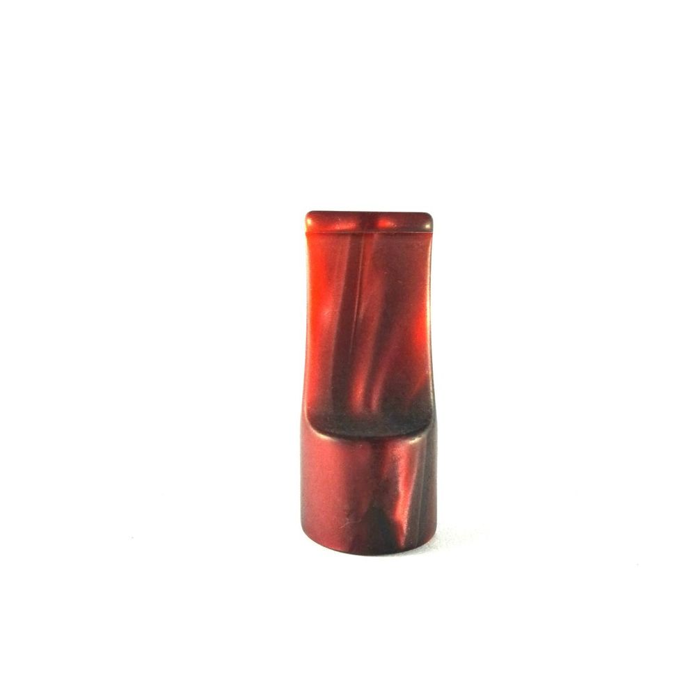Mundstück Rohling - Ø22 - L50 - Acryl - Rot - Pfeifenecke