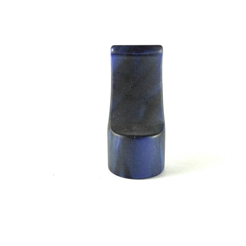 Mundstück Rohling - Ø24 - L51 - Acryl - Blau - Pfeifenecke