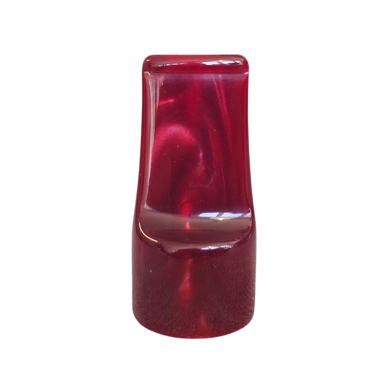 Mundstück Rohling - Ø24 - L51 - Acryl - Rot - Pfeifenecke