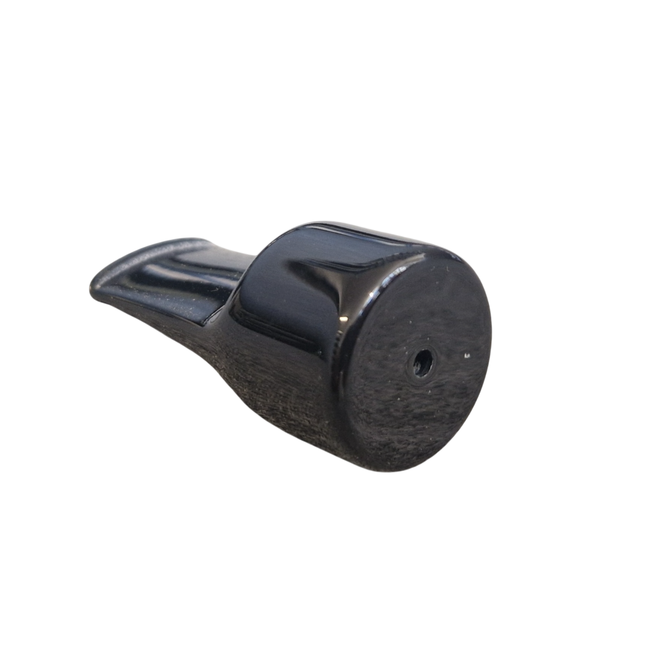 Mundstück Rohling - Ø24 - L51 - Acryl - Schwarz - Pfeifenecke